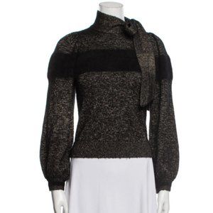 Ulla Johnson Colorblock Mock Neck Sweater